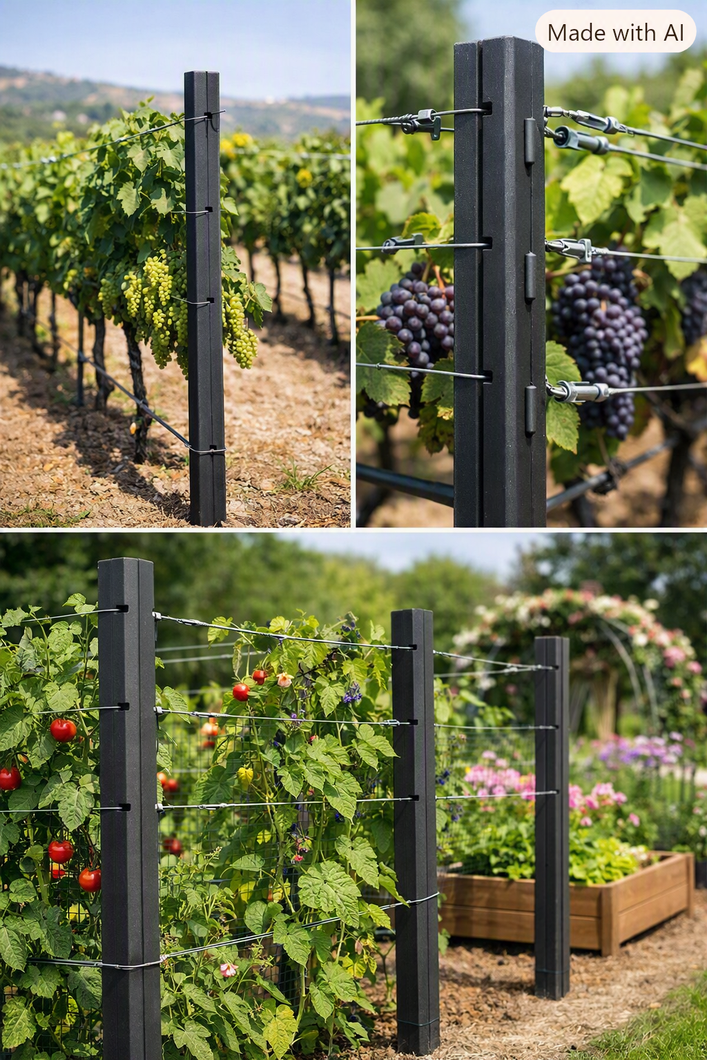Hybrid Polymer Composite Trellis Post